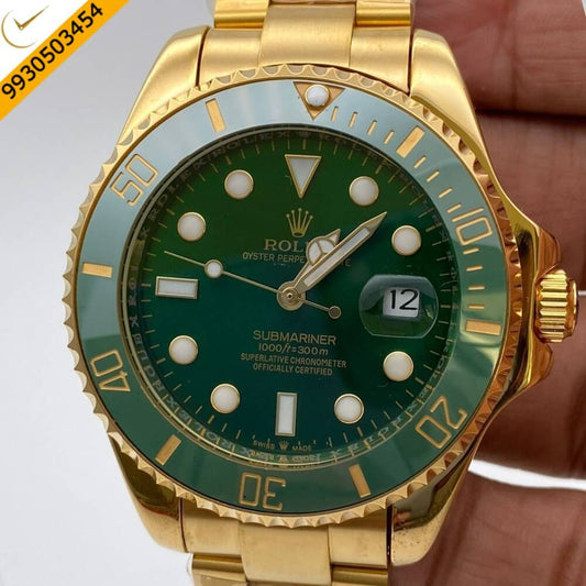 Rolex Submariner Full Gold Green Dial