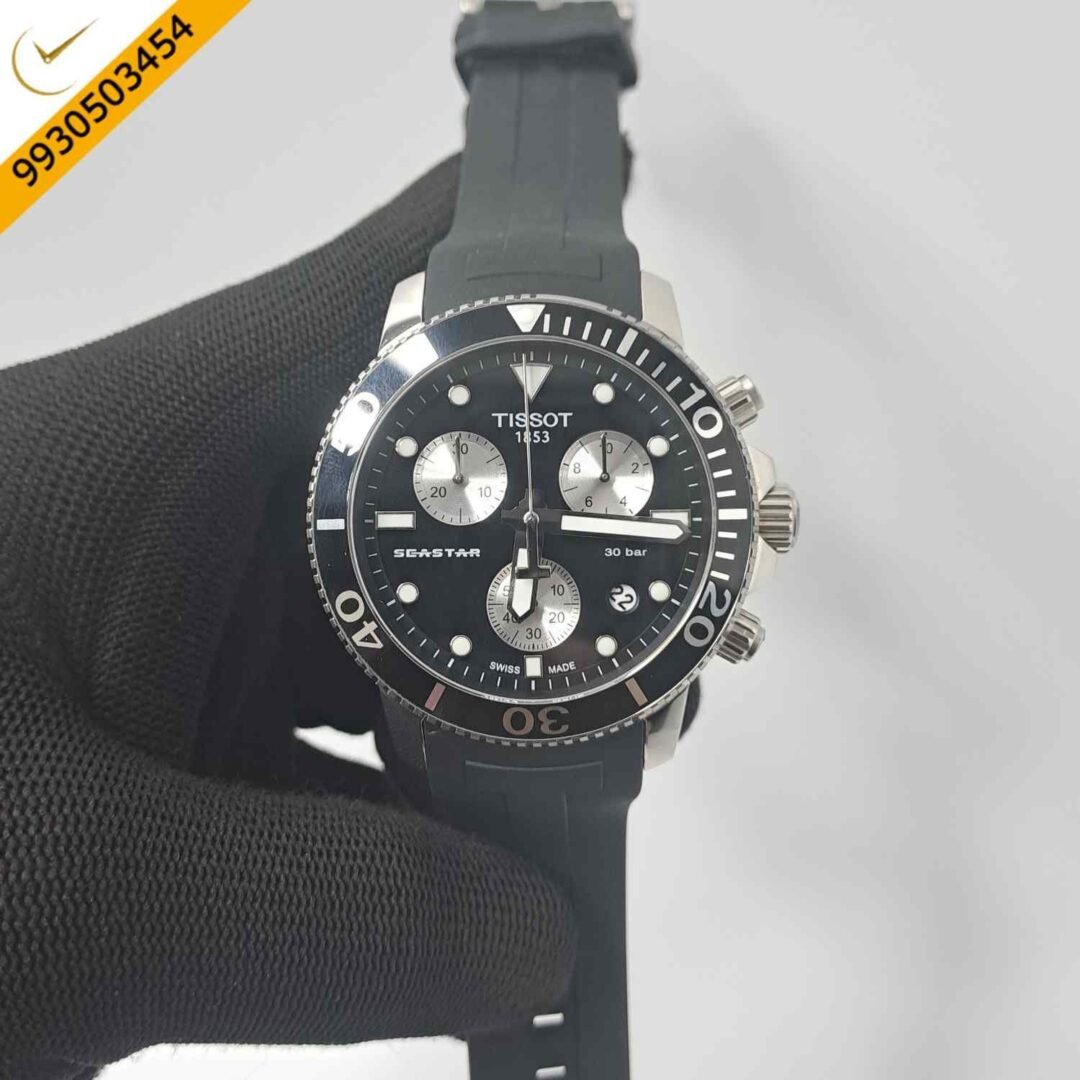 Tissot T-RACE Chronograph Black Dial Black Rubber Strap Swiss Watch