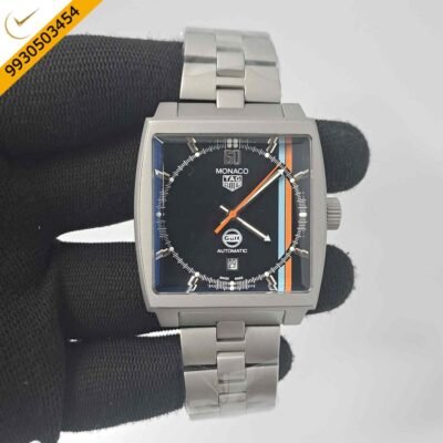 Tag Heuer Monaco Gulf Titanium Edition Black Dial Swiss Automatic Watch