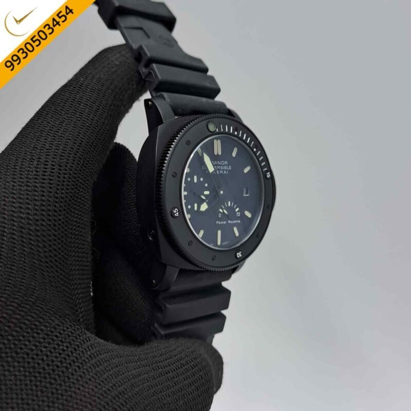 Luminor Panerai Submersible Power Reserve Full Black Swiss Automatic Watch - Image 3