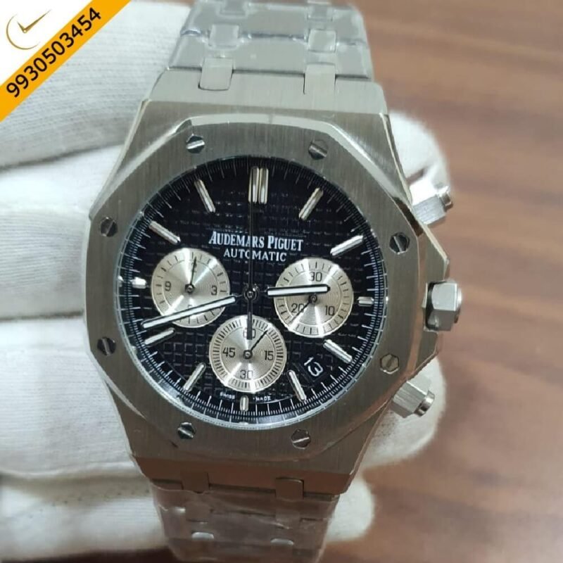 Audemars Piguet Royal Oak Chronograph Steel Black Swiss Watch