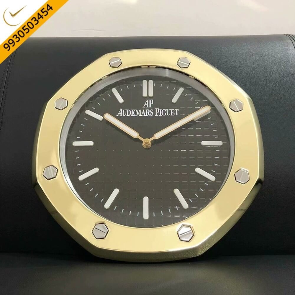 Audemars Piguet Royal Oak Gold Black Dial Wall Clock