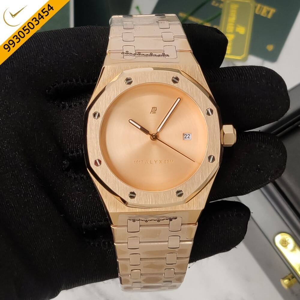 Audemars Piguet Royal Oak Jumbo Rose Gold Steel Swiss Automatic Watch