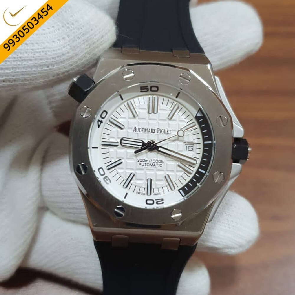 Audemars Piguet Royal Oak Offshore Diver Silver White Swiss Automatic Watch