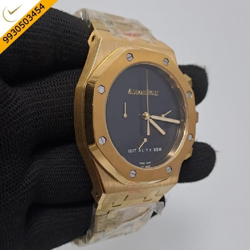 Audemars Piguet Royal Oak Offshore Full Gold Black Dial Swiss Automatic Watch - Image 2