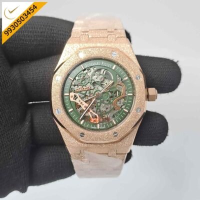 Audemars Piguet Royal Oak Rose Gold Skeleton Semi ETA Swiss Automatic Watch
