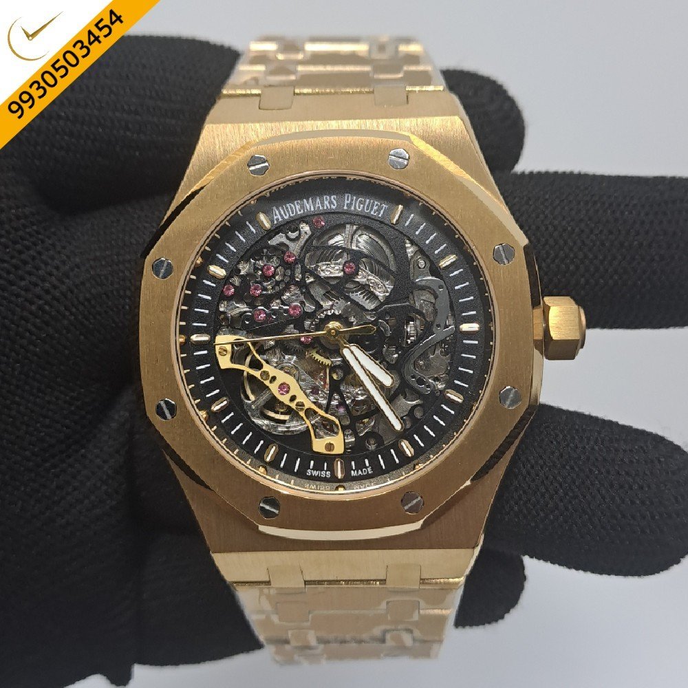 Audemars Piguet Royal Oak Rose Gold Skeleton Swiss Automatic Watch