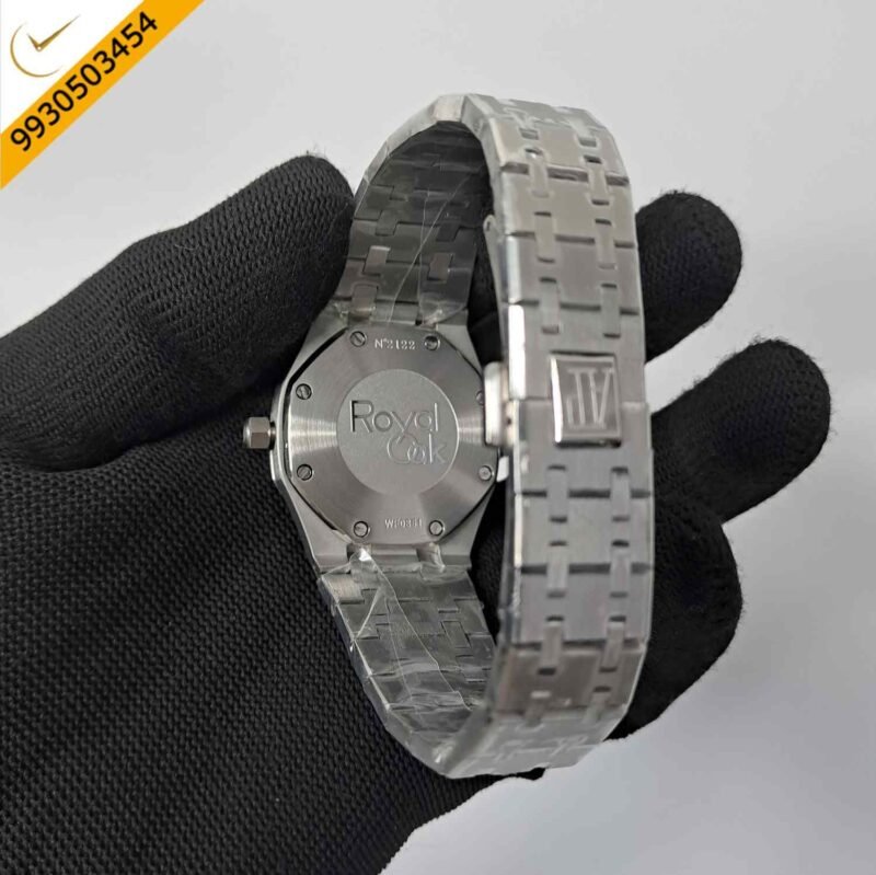 Audemars Piguet Royal Oak Rose Steel Diamond Bazel White Dial Diamond Marker Swiss Watch - Image 4