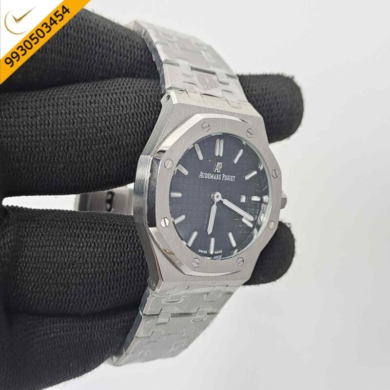 Audemars Piguet Royal Oak Silver Black Dial Swiss Watch - Image 3