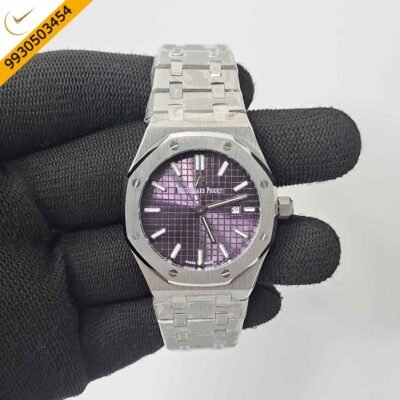 Audemars Piguet Royal Oak Silver Purple Dial Swiss Watch
