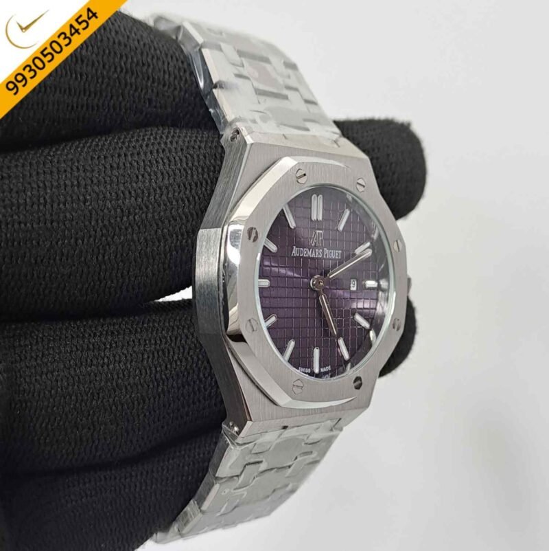 Audemars Piguet Royal Oak Silver Purple Dial Swiss Watch - Image 3