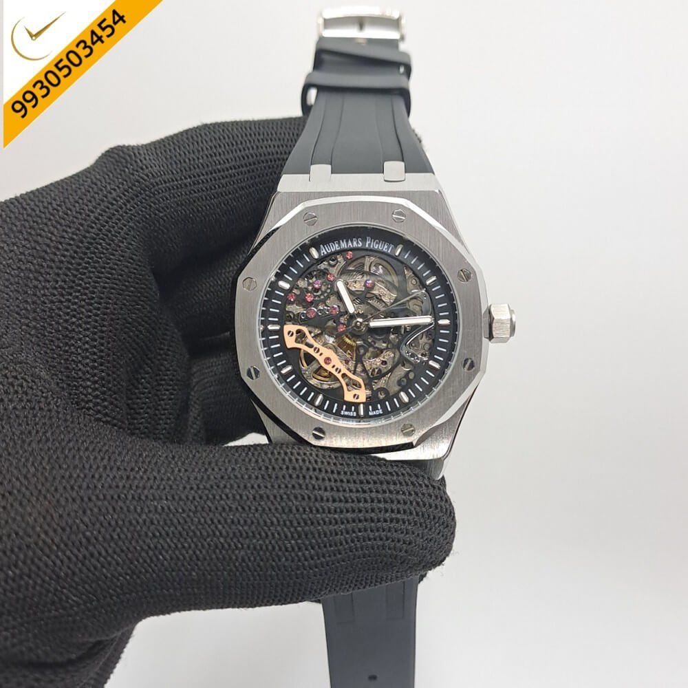 Audemars Piguet Royal Oak Silver Skeleton Dial Swiss Automatic Watch