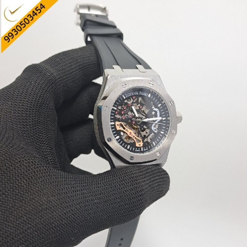 Audemars Piguet Royal Oak Silver Skeleton Dial Swiss Automatic Watch - Image 2