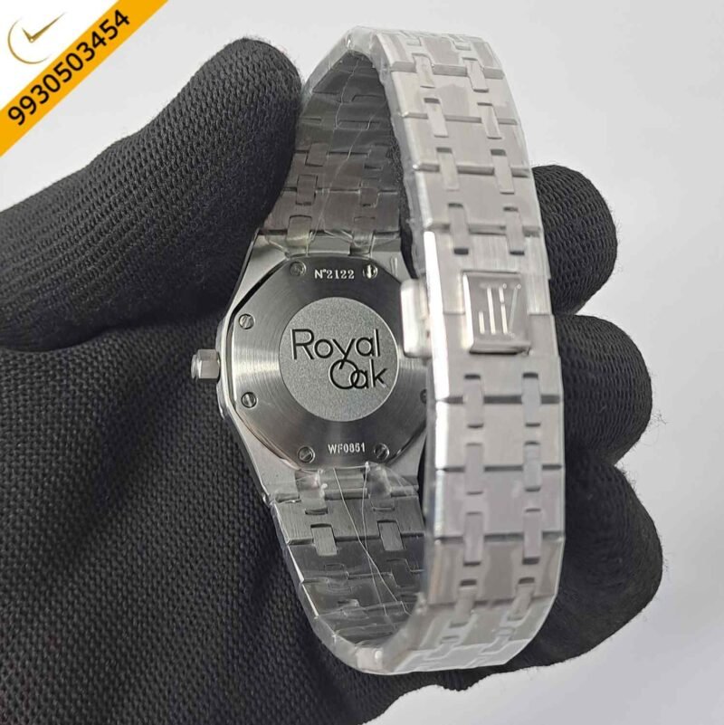 Audemars Piguet Royal Oak Silver White Dial Diamond Marker Swiss Watch - Image 4