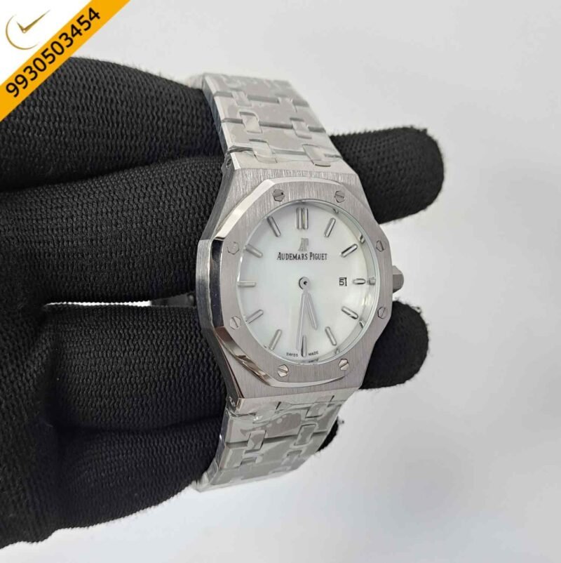 Audemars Piguet Royal Oak Silver White Dial Swiss Watch - Image 3