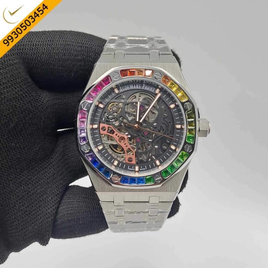 Audemars Piguet Royal Oak Skeleton Dial Full Sliver Swiss Automatic Watch