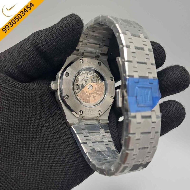 Audemars Piguet Royal Oak Skeleton Dial Full Sliver Swiss Automatic Watch - Image 4