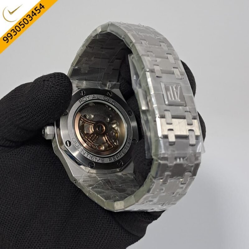 Audemars Piguet Royal Oak Tourbillion Blue Dial Stainless Steel Strap Swiss Automatic Watch - Image 4