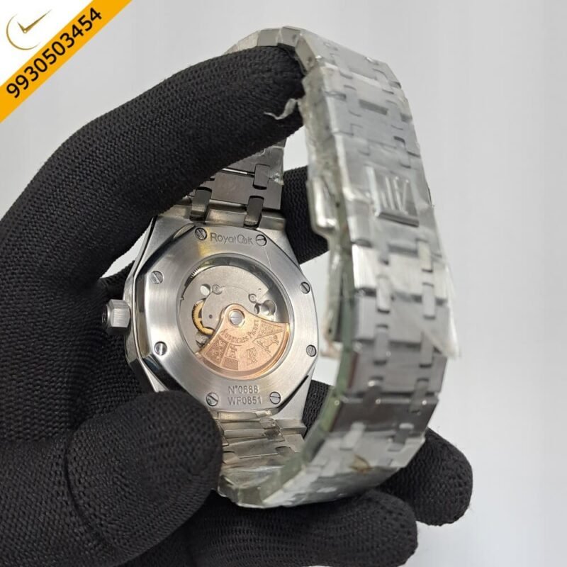 Audemars Piguet Royal Oak Tourbillion Light Blue Stainless Steel Strap Swiss Automatic Watch - Image 4