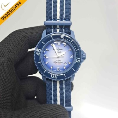 BLANCPAIN X SWATCH Fifty Fathoms SCUBA Blue Swiss Watch
