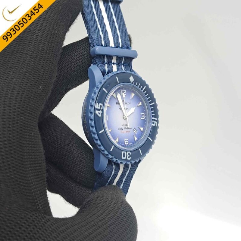 BLANCPAIN X SWATCH Fifty Fathoms SCUBA Blue Swiss Watch - Image 2