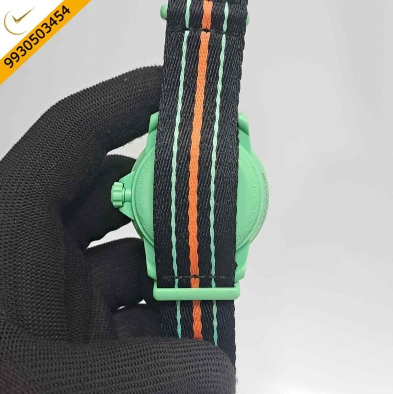 BLANCPAIN X SWATCH Fifty Fathoms SCUBA Green Dial Swiss Watch - Image 4