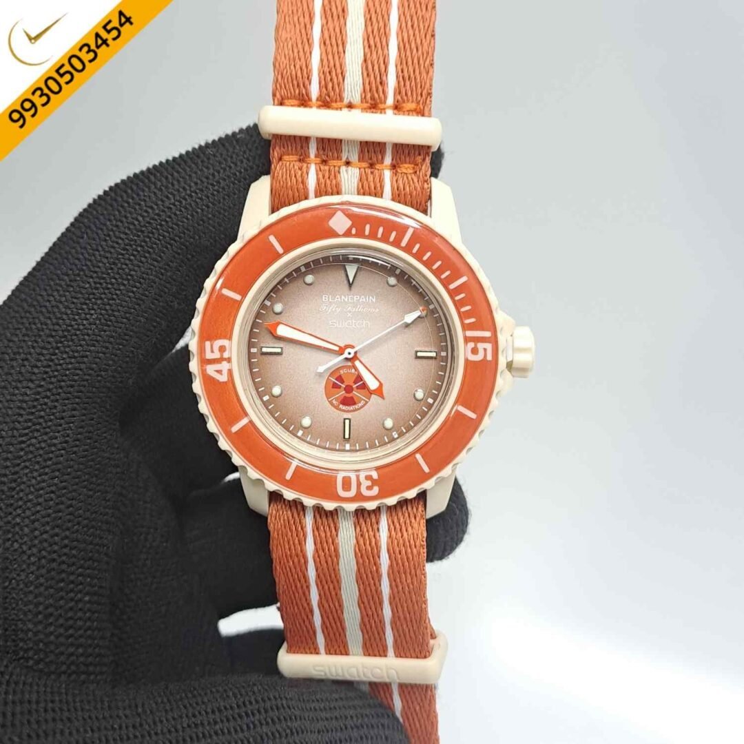 BLANCPAIN X SWATCH Fifty Fathoms SCUBA Orange Swiss Watch