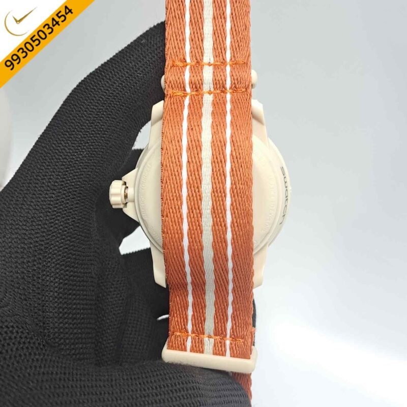 BLANCPAIN X SWATCH Fifty Fathoms SCUBA Orange Swiss Watch - Image 4
