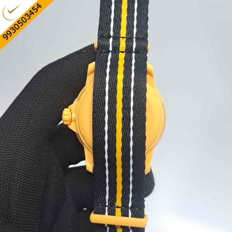 BLANCPAIN X SWATCH Fifty Fathoms SCUBA Yellow Swiss Watch - Image 4