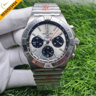 Breitling CHRONOMAT B01 42 Steel White Dial Swiss ETA Self-winding Movement Watch