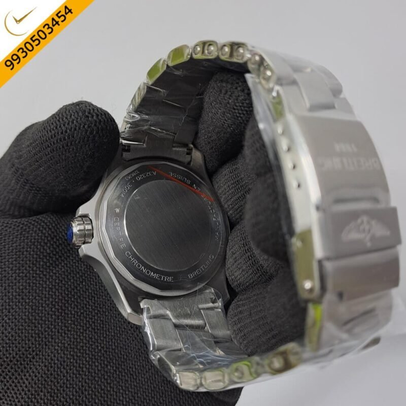 Breitling Chronometer Avenger Black Dial Structure Stainless Steal Swiss Automatic Watch - Image 4