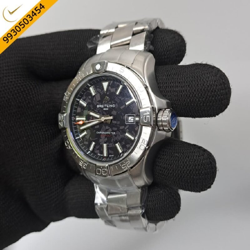 Breitling Chronometer Avenger Black Dial Structure Stainless Steal Swiss Automatic Watch - Image 2