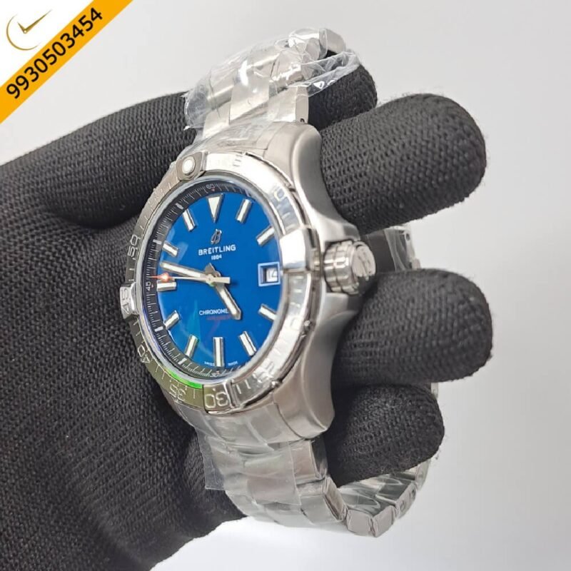 Breitling Chronometer Avenger Blue Dial Stainless Steal Swiss Automatic Watch - Image 2