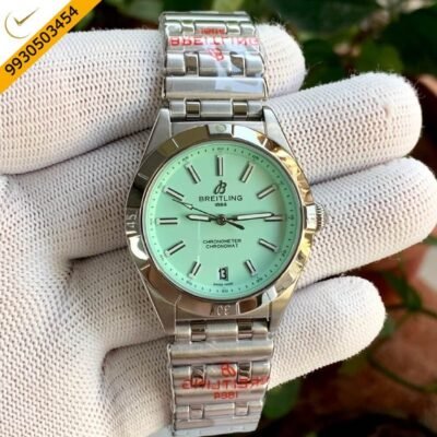 Breitling Oyster Perpetual Green Dial Quartz Watch
