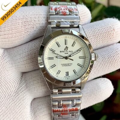 Breitling Oyster Perpetual White Dial Quartz Watch