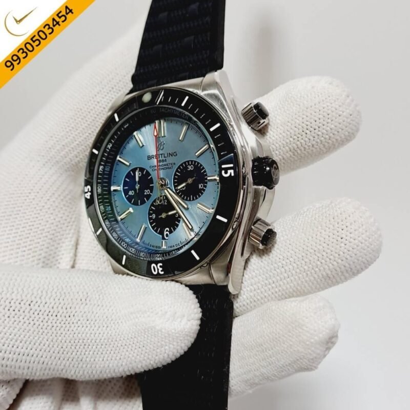 Breitling Super Chronomat B01 44 Ice Blue Dial Swiss Watch - Image 3