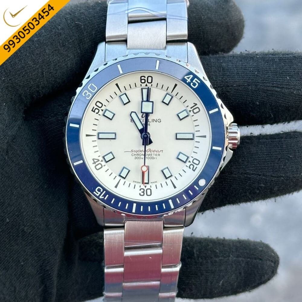 Breitling Super Ocean 44 Kelly Slater Steel White Dial Swiss Automatic Watch