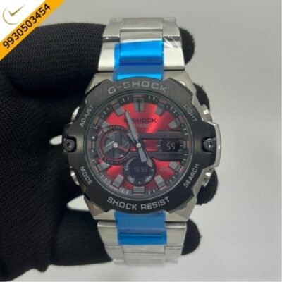 Casio G-Shock Stainless Steel Red Dial Swiss Watch