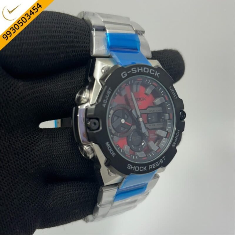 Casio G-Shock Stainless Steel Red Dial Swiss Watch - Image 3