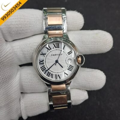 Cartier Ballon Bleu De Dual Tone Silver Dial Swiss Watch