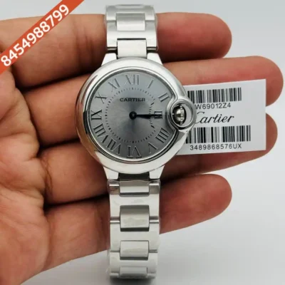 Cartier Ballon Bleu De Silver Case Grey Dial Swiss Watch