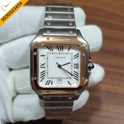 Cartier Santos 100 Steel Dual Tone Swiss Automatic Watch