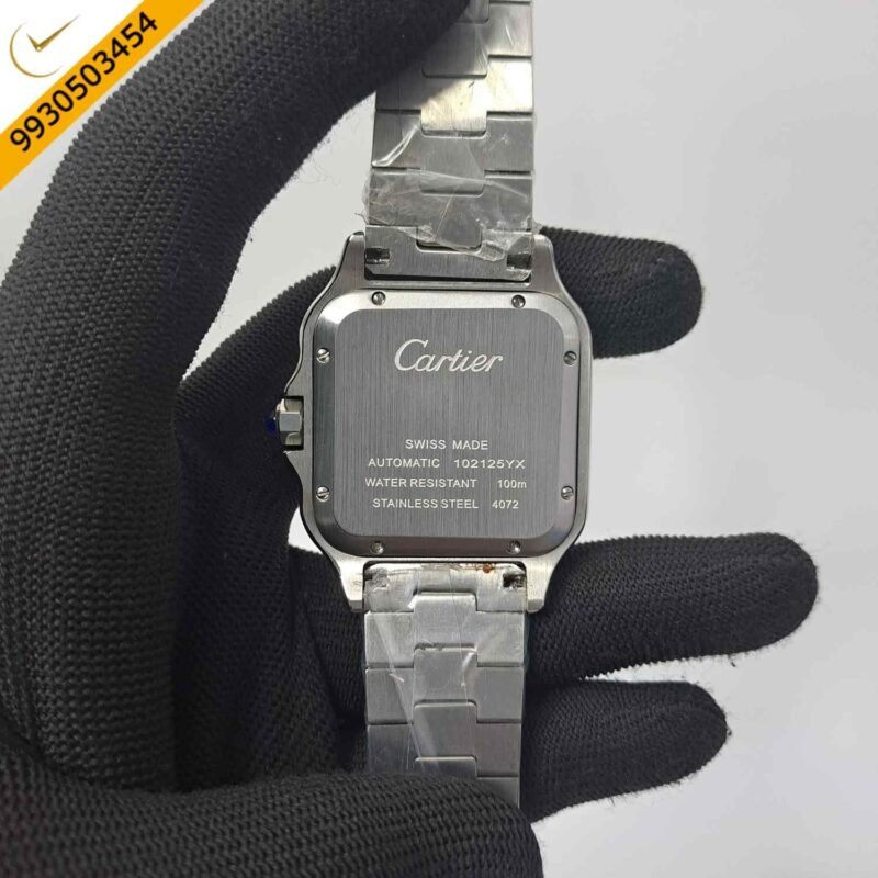 Cartier Santos De Silver White Dial Swiss Automatic Watch - Image 4