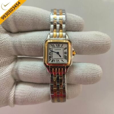Cartier Santos Dual Tone White Dial Watch