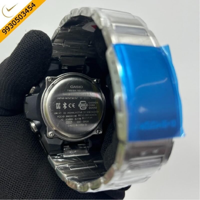 Casio G-Shock Stainless Steel Black Dial Swiss Watch - Image 3