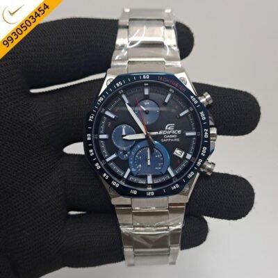 Casio Edifice Blue Dial Stainless Steel Strap Swiss Watch