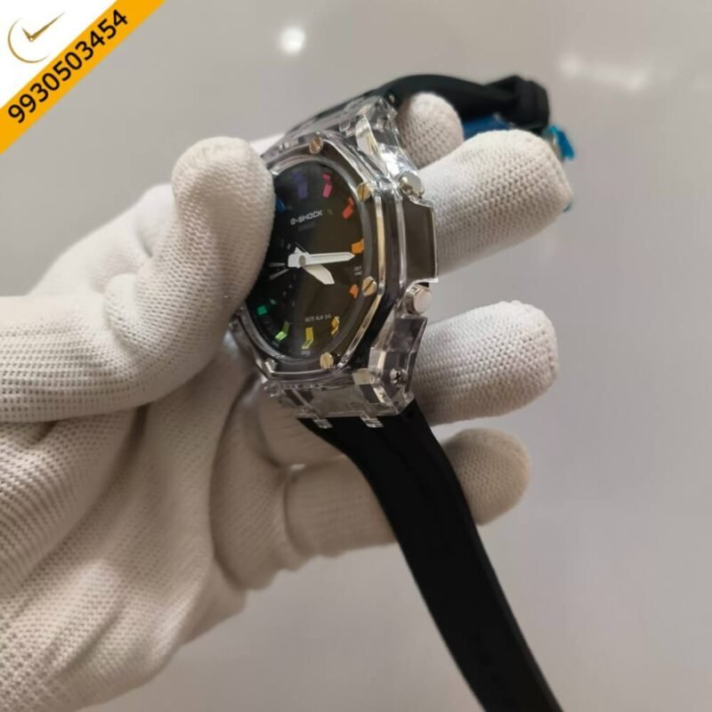 Casio G SHOCK Royal Casioak Custom Rainbow Skeleton Watch - Image 2
