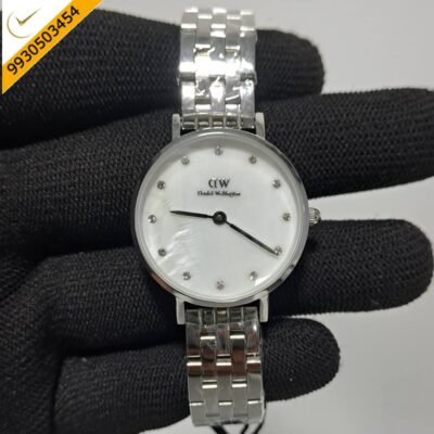 Daniel Wellington Ladies Petite Lumine White Dial Swiss Watch