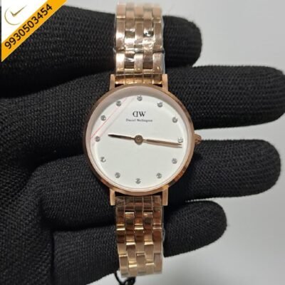 Daniel Wellington Ladies Petite Lumine White Dial Swiss Watch