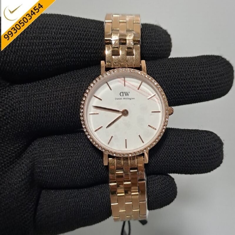 Daniel Wellington Ladies Petite Lumine White Dial Swiss Watch